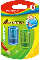 Keyroad kr972057 Hegyező 1 lyukú tartályos 2 db/bliszter keyroad cup sharpy vegyes színek