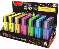 Keyroad KR972171 Szövegkiemelő vágott hegyű, lapos test, 28 db/display,  fluo neon színek kép