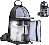 K&f concept 1453645 Concept beta messenger egyvállas kamera hátizsák 10l, fekete kép