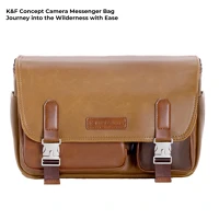 K&f concept KF-13-142V1 K&f concept sling bag 10l urban wander 11, gobi brown, bőrhatású felület kép