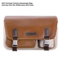 K&f concept KF-13-142V2 K&f concept sling bag 10l urban wander 11, grawel white, bőrhatású kép