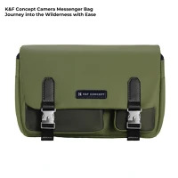 K&f concept KF-13-142V3 K&f concept sling bag 10l urban wander 11, green, bőrhatású felület, zöld kép