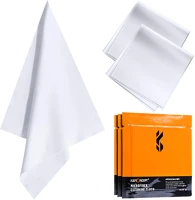 K&f concept KF-1683 3db mikroszálas törlőkendő, 15x15cm, száraz, fehér kép