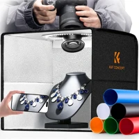 K&f concept KF-34-058 K&f concept mini photo studio light box, fénysátor, 30cm, 120led, 3000 kép