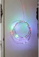 Kikkerland LT03-EU Huzal jellegű réz/piros/zöld/kék fényfüzér kép