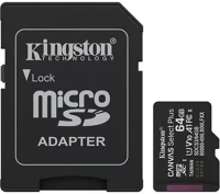 Kingston COR_MKMS64CS3 Memóriakártya, microSDXC, 64GB, C10/UHS-I/U1/V10/A1, Gen3, adapter kép