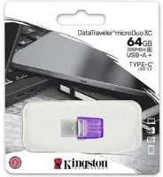Kingston DTDUO3CG3/64GB 64gb datatraveler microduo 3c kép