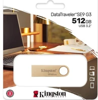 Kingston DTSE9G3/512GB 512gb dtse9g3 usb3.2 gold kép