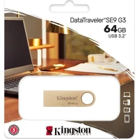 Kingston DTSE9G3/64GB 64gb datatraveler se9 g3 usb3.2 gold kép