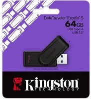 Kingston DTXS/64GB 64gb datatraveler exodia s usb-a 3.2 gen1 pendrive fekete kép