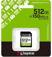 Kingston GEN3 C10 UHS-1 U3 V30 512gb canvas select plus class gen3 c10 uhs-1 u3 v30 sdxc memóriakártya kép