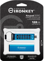 Kingston IKKP200C/128GB 128gb ironkey keypad 200 usb-c 3.2 gen 1 pendrive kék kép