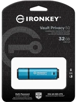 Kingston IKVP50/32GB Ironkey vault privacy 50 encrypted usb-a 32gb kép