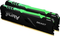 Kingston KF432C16BB2AK2/32 32gb ddr4 3200mhz kit(2x16gb) fury beast rgb black kép