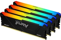 Kingston KF432C16BB2AK4/64 64gb 3200mt/s ddr4 cl16 dimm (kit of 4) fury beast rgb kép