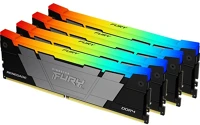Kingston KF432C16RB2AK4/128 128gb 3200mt/s ddr4 cl16 dimm (kit of 4) fury renegade rgb kép