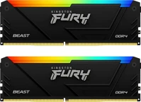 Kingston KF436C18BB2AK2-32 32gb ddr4 3600mhz kit(2x16gb) fury beast rgb black kép