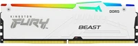 Kingston KF552C40BWA-32 Fury beast 32gb 5200mt/s ddr5 memória cl40 fehér rgb kép