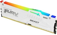 Kingston KF552C40BWAK2-16 Fury beast 16gb 5200mt/s ddr5 memória cl40 kit of 2 fehér rgb kép
