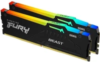Kingston KF556C36BBEAK2-128 128gb 5600mt/s ddr5 cl36 dimm (kit of 2) fury beast rgb kép