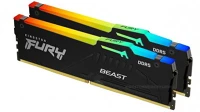 Kingston KF556C40BBAK2-16 16gb ddr5 5600mhz kit(2x8gb) fury beast rgb black kép