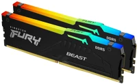 Kingston KF560C30BBEAK2-16 Fury beast ddr5 6000mhz cl30 16gb expo rgb (kit2) kép