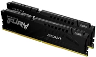 Kingston KF560C36BBE2K2-64 64gb 6000mt/s ddr5 cl36 dimm (kit of 2) fury beast black kép
