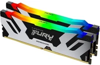 Kingston KF572C38RSAK2-48 Fury renegade 48gb 7200mt/s ddr5 memória cl38 kit of 2 fekete-ezüst rgb kép