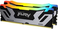 Kingston KF588CU42RSAK2-48 48gb 8800mt/s ddr5 cl42 cudimm (kit of 2) fury renegade rgb silver kép