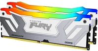 Kingston KF588CU42RWAK2-48 48gb 8800mt/s ddr5 cl42 cudimm (kit of 2) fury renegade rgb white kép