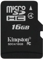 Kingston SDC4/16GBSP Microsdhc 16gb class 4  memóriakártya kép