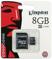 Kingston SDC4/8GB Microsdhc 8gb class 4 sdc4/8gb kép