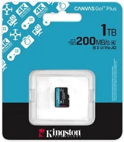 Kingston SDCG4/1TBSP Canvas go! plus (gen4) memóriakártya microsdxc u3 v30 a2 200mb/s 1tb kép
