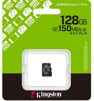 Kingston SDCS3/128GBSP 128gb canvas select plus gen3 class 10 uhs-1 a1 microsdxc memóriakártya kép