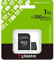Kingston SDCS3/1TB 1tb canvas select plus gen3 class 10 uhs-1 a1 microsdxc memóriakártya kép