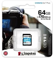 Kingston 170R C10 UHS-I U3 V30 Card sdxc  canvas go plus 64gb 170r c10 uhs-i u3 v30 kép