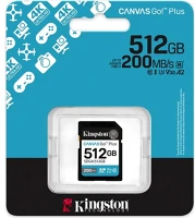 Kingston SDG4/512GB 512gb canvas go! plus gen4 uhs1 u3 v30 sdxc memóriakártya kép