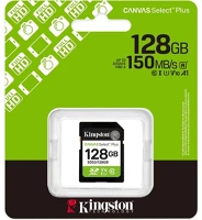 Kingston SDS3/128GB 128gb canvas select plus class gen3 c10 uhs-1 u1 v10 sdxc memóriakártya kép