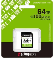 Kingston SDS3/64GB 64gb canvas select plus class gen3 c10 uhs-1 u1 v10 sdxc memóriakártya kép