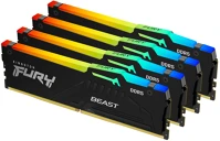 Kingston KF556C40BBAK4-128 Fury beast rgb memóriamodul 128 gb 4 x 32 gb ddr5 5600 mhz kép