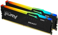 Kingston KF564C32BBEAK2-64 Fury beast rgb memóriamodul 64 gb 2 x 32 gb ddr5 ecc kép