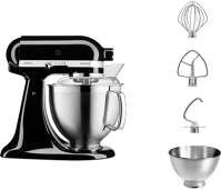Kitchenaid 5KSM185PSEOB Artisan prémium konyhai robotgép 4,8l - fekete kép