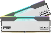 Klevv KD5AGUA80-62B320P Cras v rog 32gb 6200mt/s ddr5 memória cl30 kit of 2 fehér-szürke rgb kép