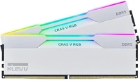 Klevv KD5BGUA80-60A300J Cras v 64gb 6000mt/s ddr5 memória cl30 kit of 2 fehér rgb kép