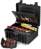 Knipex 00 21 36 Robust 34 elektro szerelés szerszámos hordtáska, tartalommal 26 részes kép