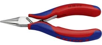Knipex 35 22 115 Elektronikai markoló fogó 115 mm, lapos, kerek csőrrel,  35 22 115 kép