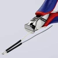 Knipex 64 32 120 Elektronikai homlokcsípőfogó, lágy/közepes/kemény huzal max.: o 1,5/1/0 kép