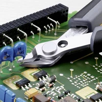 Knipex 78 71 125 ESD Esd hegyescsőrű elektronikai csípőfogó 125 mm super-knips kép