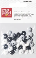 Knorr prandell 216023565 Ovális 33 darabos fekete-fehér fa gyöngy csomag kép