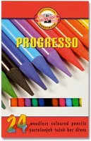 Koh-i-noor 07.00118 Színes ceruza  8758 progresso hengeres 24 darabos kép